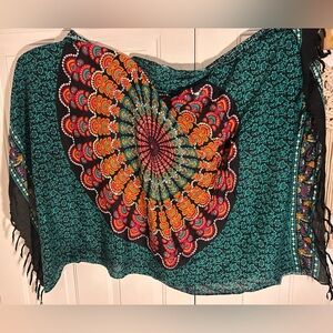 🐘☀️Artisan Indian Cotton Mandala Sarong - Sequin & Elephant Detail - 65x46☀️🐘